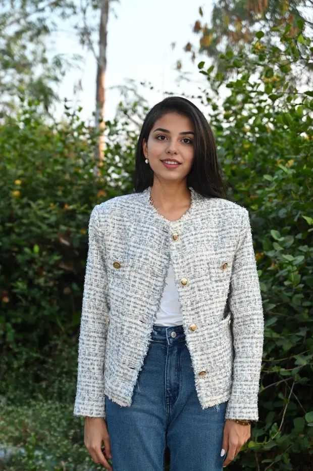 Arctic Luxe Tweed Jacket