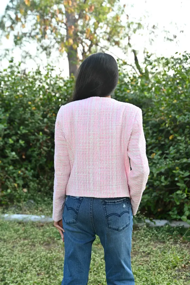 Cherry Blossom Tweed Jacket